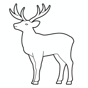 Desenho de alce