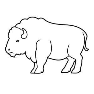 Desenho de búfalo
