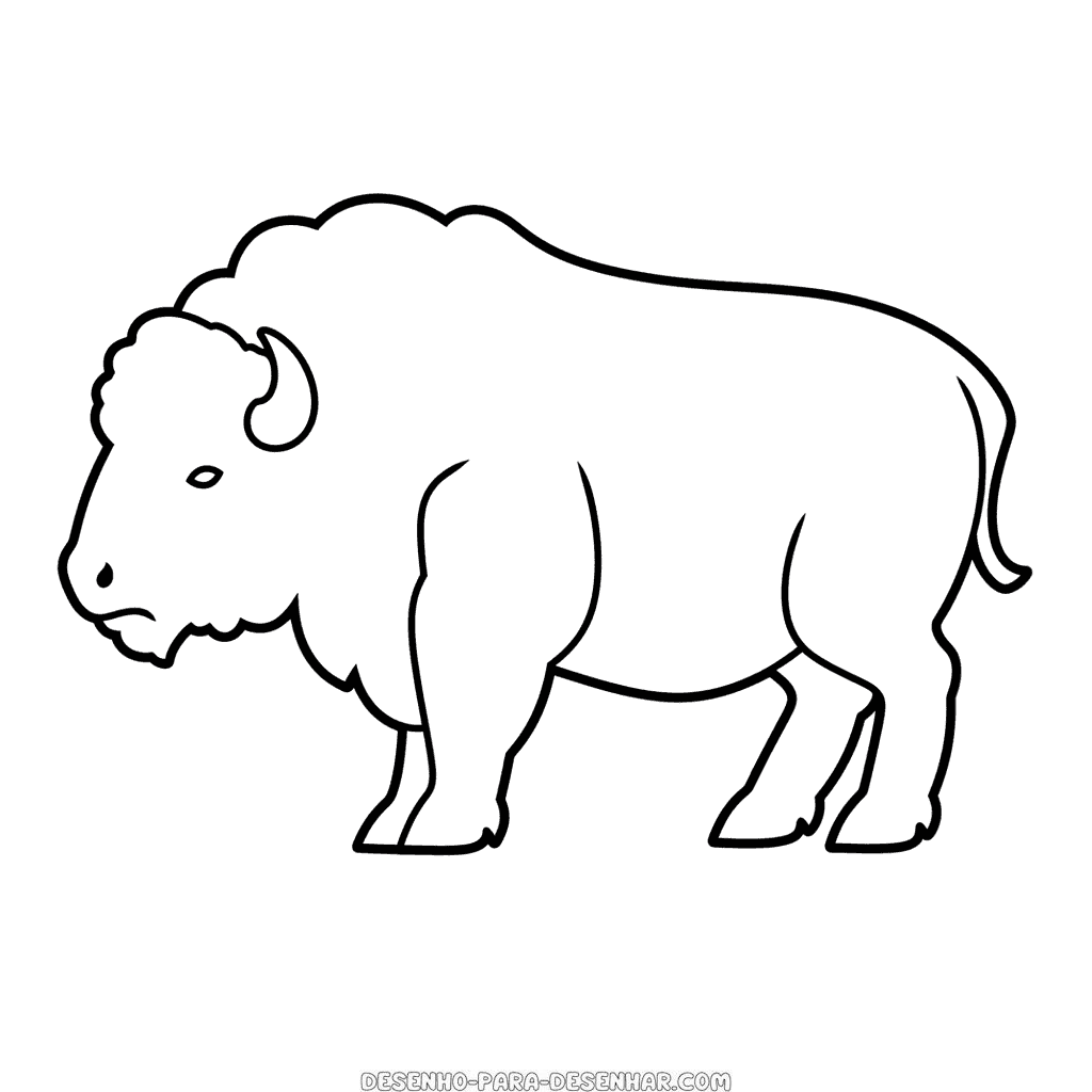 Desenho de búfalo