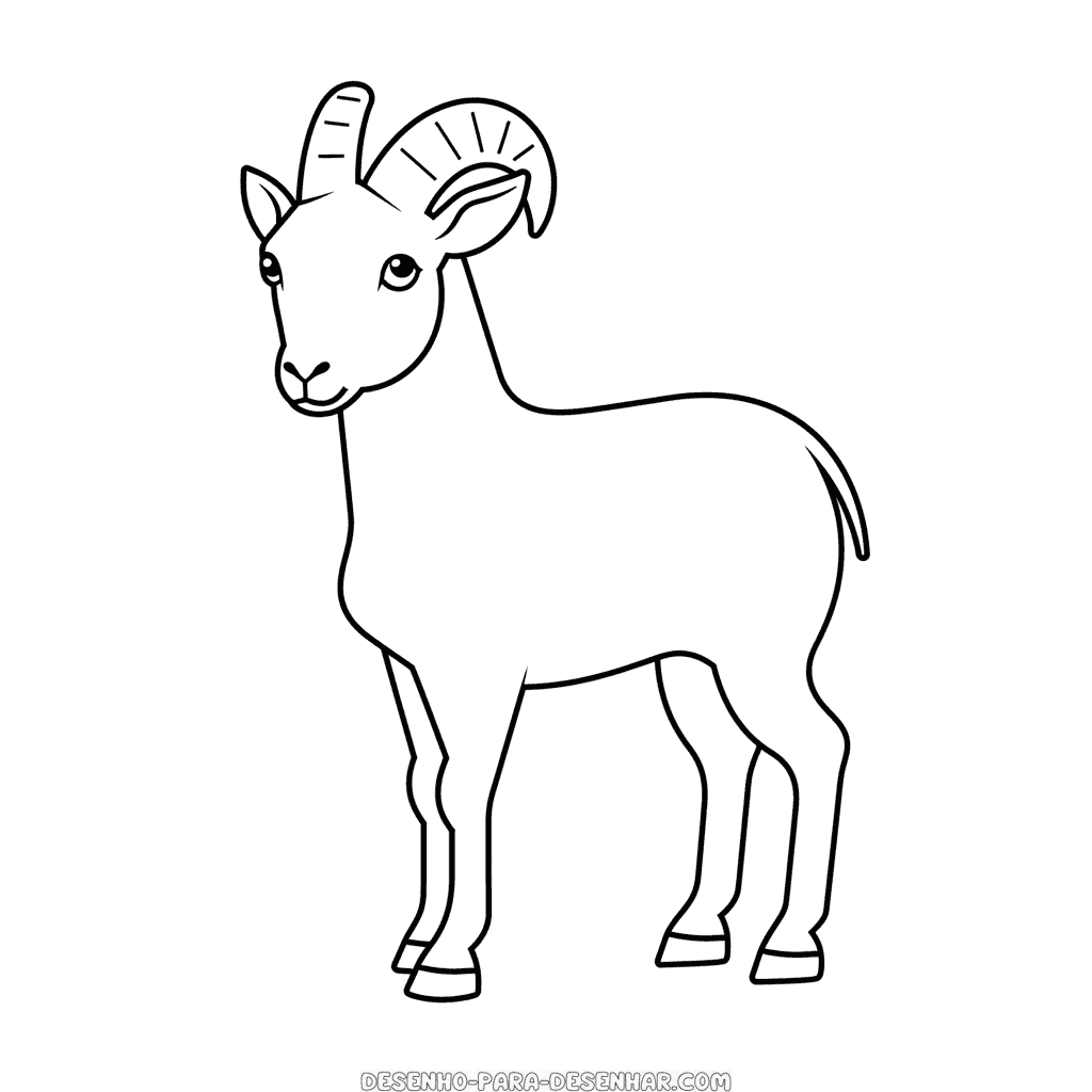 Desenho de cabra