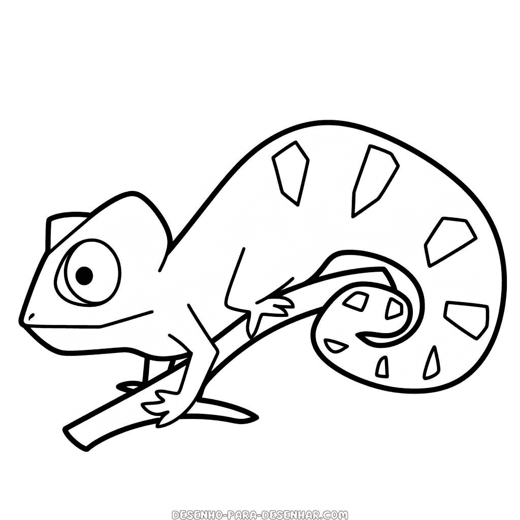 Desenho de camaleão
