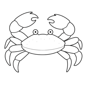 Desenho de caranguejo