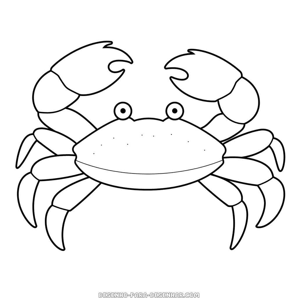 Desenho de caranguejo