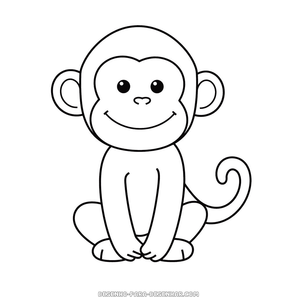 Desenho de chimpanzé