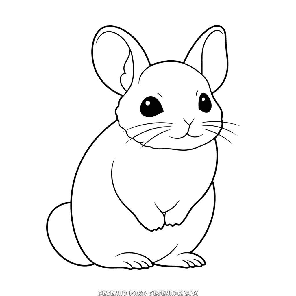Desenho de chinchila