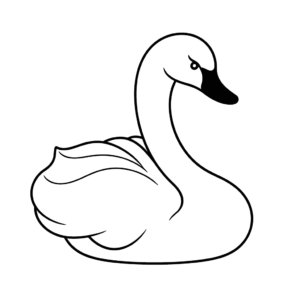 Desenho de cisne
