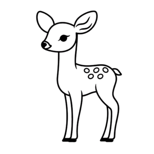 Desenho de corça