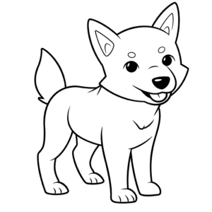 Desenho de dingo