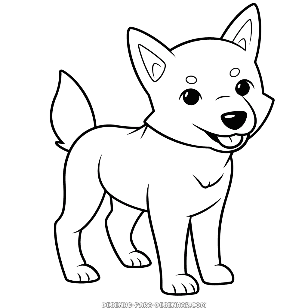 Desenho de dingo