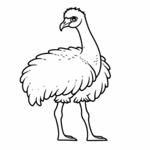 Desenho de ema