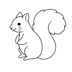 Desenho de esquilo