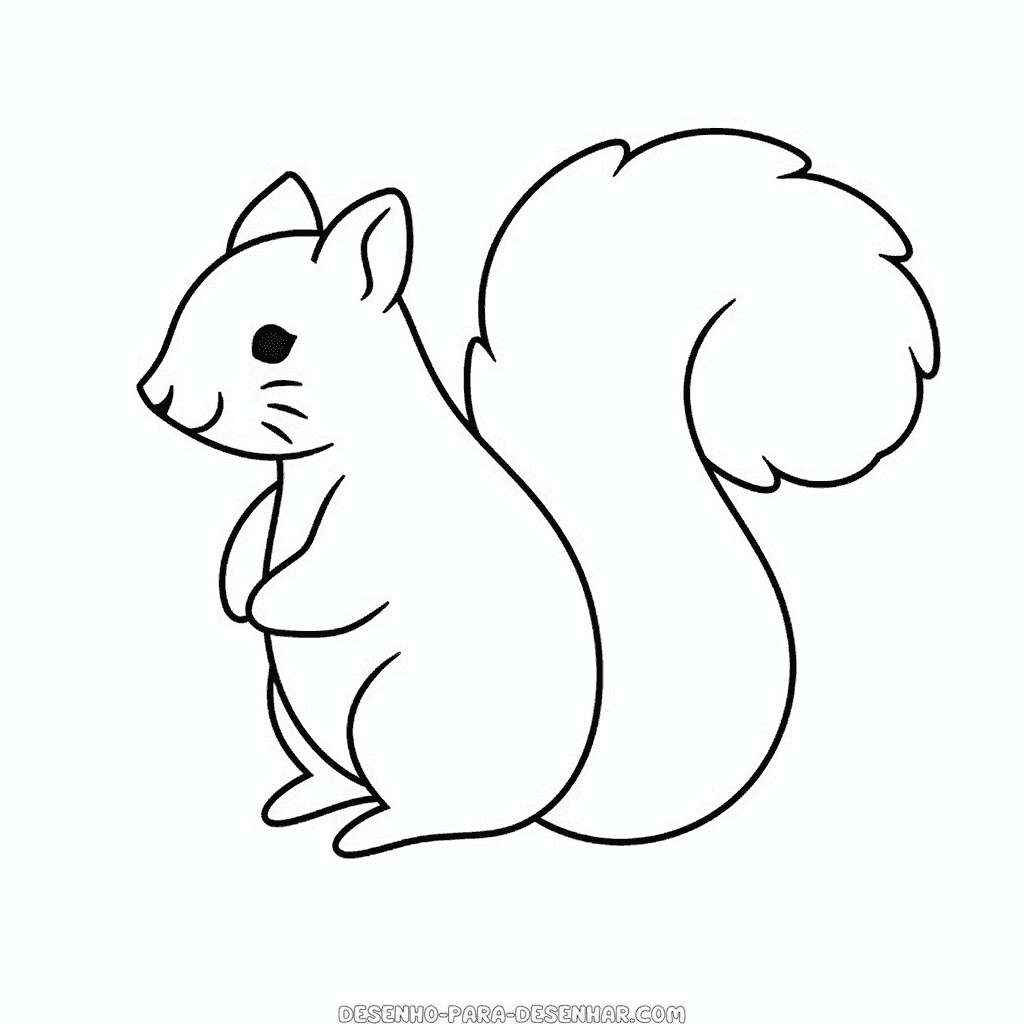 Desenho de esquilo