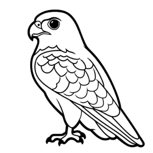 Desenho de falcão