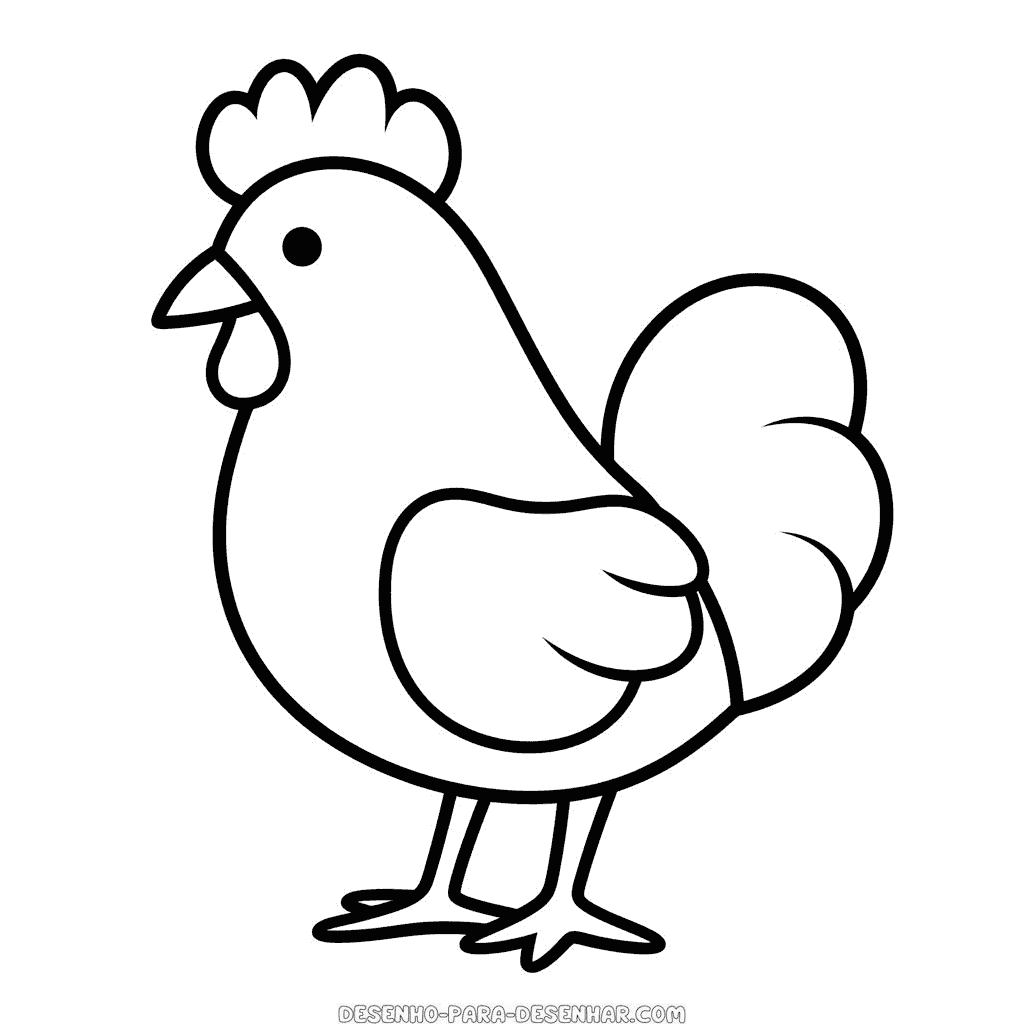 Desenho de galo
