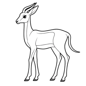 Desenho de gazela