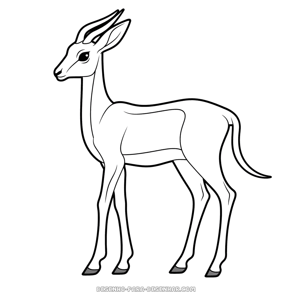 Desenho de gazela