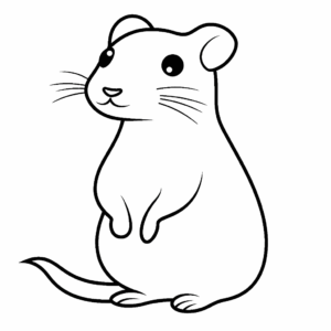 Desenho de gerbilo