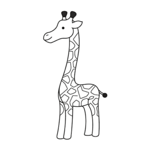 Desenho de girafa