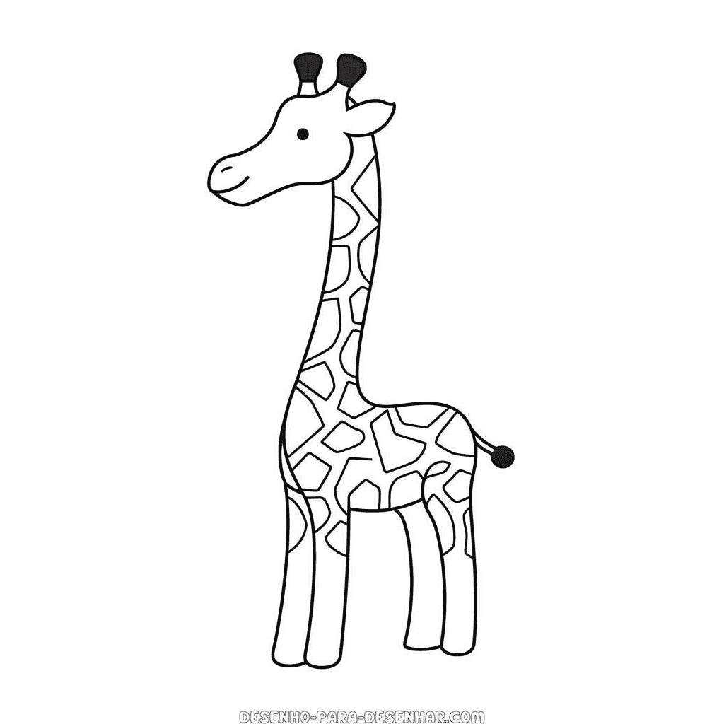Desenho de girafa