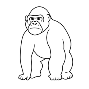 Desenho de gorila