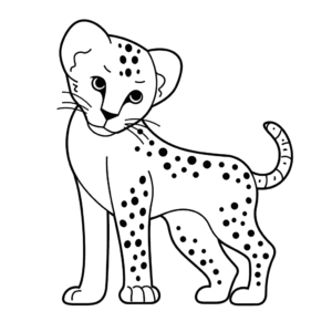Desenho de guepardo