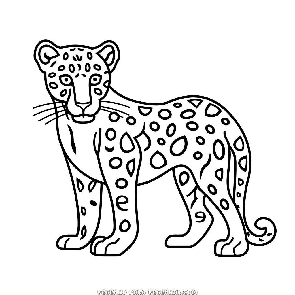 Desenho de jaguar
