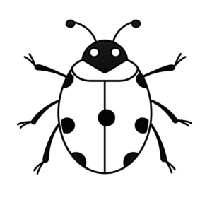 Desenho de joaninha