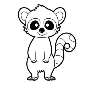 Desenho de lêmure
