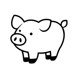Desenho de porco