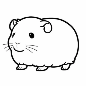 Desenho de porquinho da índia