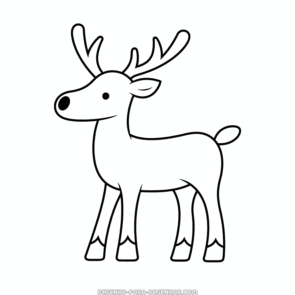 Desenho de rena