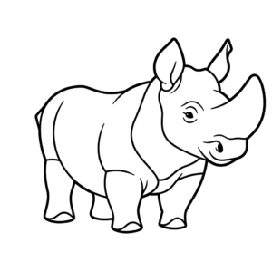 Desenho de rinoceronte