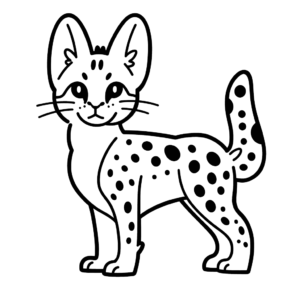 Desenho de serval