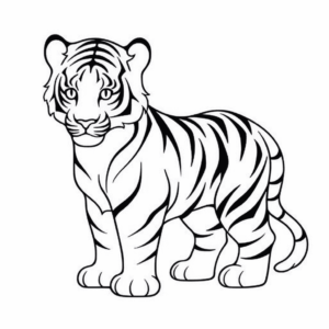 Desenho de tigre