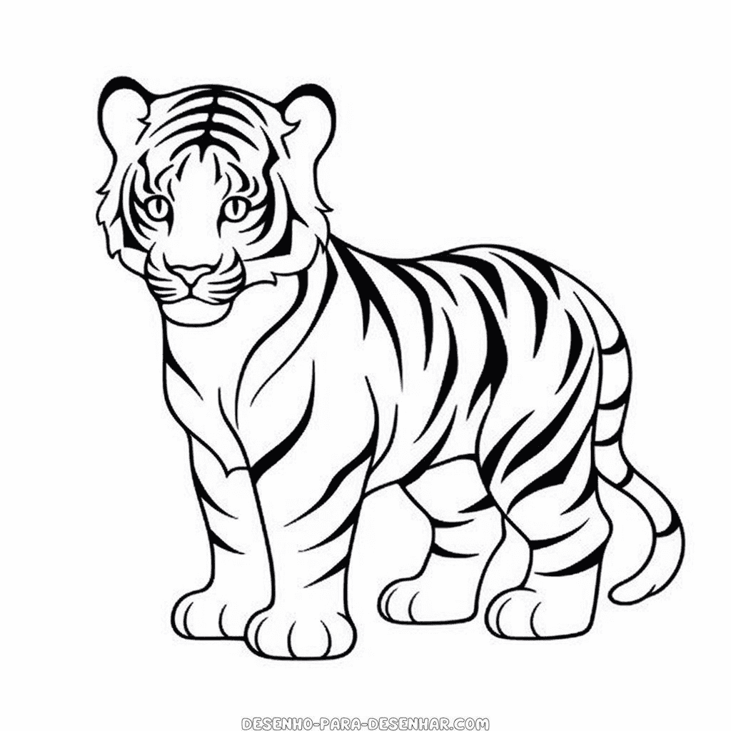 Desenho de tigre