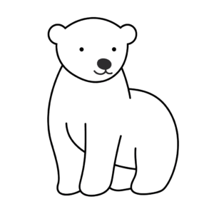 Desenho de urso polar