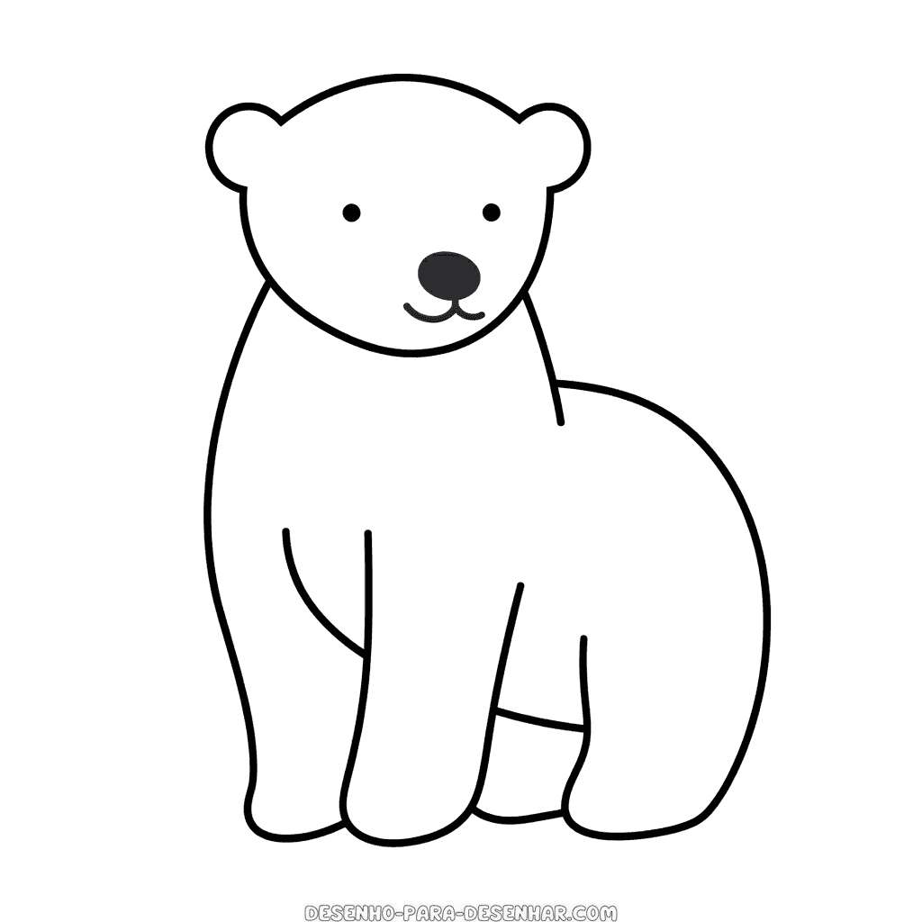 Desenho de urso polar