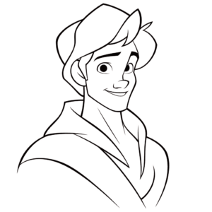 Desenho de aladdin