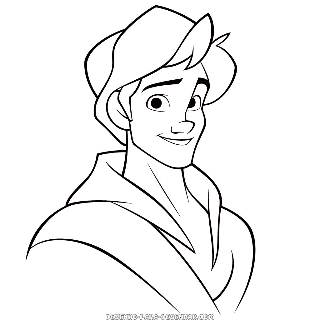 Desenho de aladdin