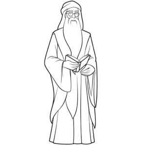 Desenho de albus dumbledore