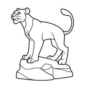 Desenho de bagheera o livro da selva