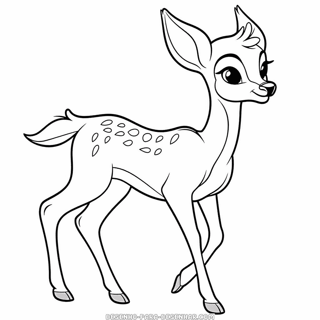 Desenho de bambi