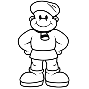 Desenho de bluto popeye