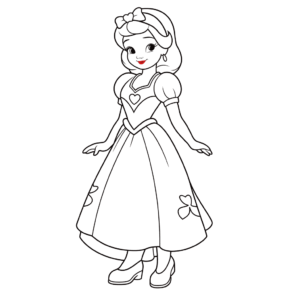 Desenho de branca de neve