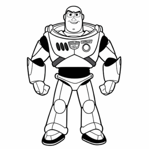 Desenho de buzz lightyear toy story
