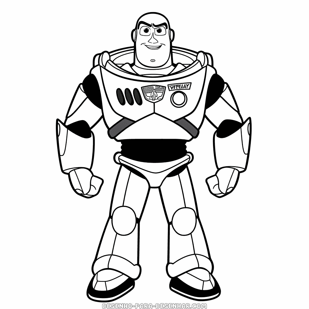 Desenho de buzz lightyear toy story