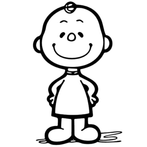 Desenho de charlie brown peanuts