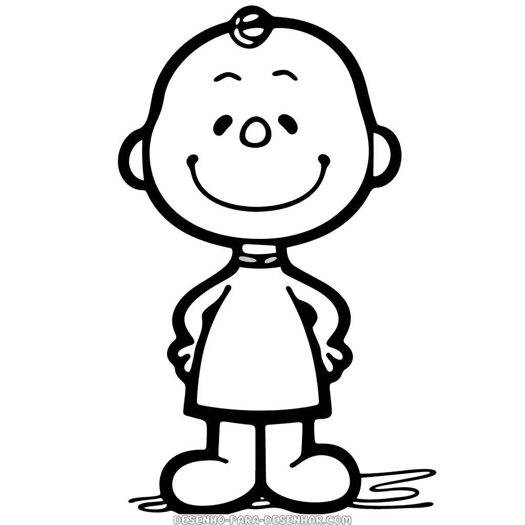 Desenho de charlie brown peanuts