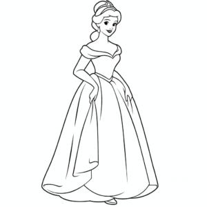 Desenho de cinderela