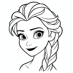 Desenho de elsa frozen